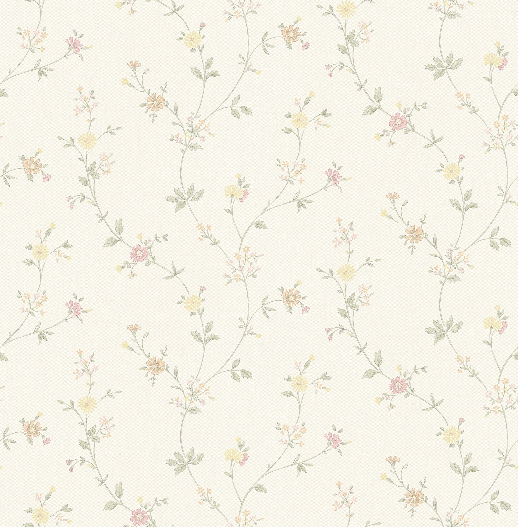 Advantage Sameulsson Eggshell Small Floral Trail Wallpaper 
