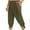 Army Green, variant on LADIGASU Men'sCasual Cotton And Linen Ankle Strap Mid Length Pants Medieval Pirate Pants