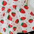 thumbnail image 6 of URMAGIC Toddler Baby Girl Dress Outfits Infant Sleeveless Strawberry Strap Backless Skirt Summer Dresses for Baby Girl Sundress 18-24 Months, 6 of 10