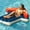 Blue, variant on Inflatable Pool Floats for Adult, Floating Pool Lounger Tanning Bed, Cool Sun Bathing Tan Blow up Raft Floatie W/Handle, Summer Swimming Water Mat, Party Gift for Beach Backyard Lake