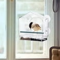 thumbnail image 4 of Comedero para pájaros jinwen Comedero de pájaros de ventana ventosas fuertes, 4 of 8