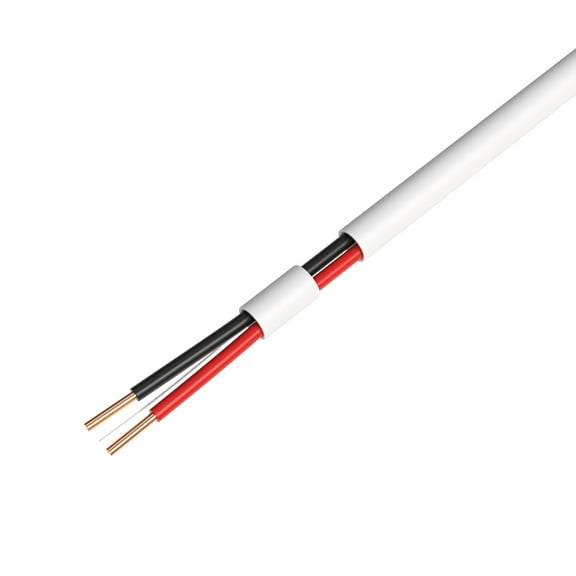 Cables Direct Online 500ft Solid 18/2 Alarm CCA Cable for Low Voltage LED, Burglar System, Fire Detector, Security Station, Door Bell, 18AWG 2 Conductors Wire