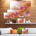 thumbnail image 3 of Little Red and Pink Flowers Spring - Large Floral Canvas Artwork, 3 of 4