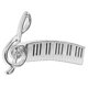 thumbnail image 5 of unbranded Pin Musical Plateado Con Y Piano Para Adornar Y Accesorios, 5 of 7
