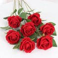thumbnail image 5 of Hongchun Rouge Rose Artificielle Fausse Décoration de Fleur pour la Fête à la Maison, 5 of 5