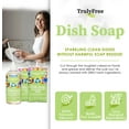 thumbnail image 3 of Non Toxic Dish Soap Kit | Natural Concentrated Dishwashing Liquid - Sweet Basil Scent Organic Plant-Based Family Safe Eco-Friendly Formula 16 fl oz, 3 of 4