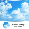 thumbnail image 3 of 8 x 6 ft Blue Sky White Cloud Backdrop Sky Cloud Photography Backdrop Newborn Spring Kids Children Aviator Baby Shower Wedding Party Decoration Studio Props, 3 of 5