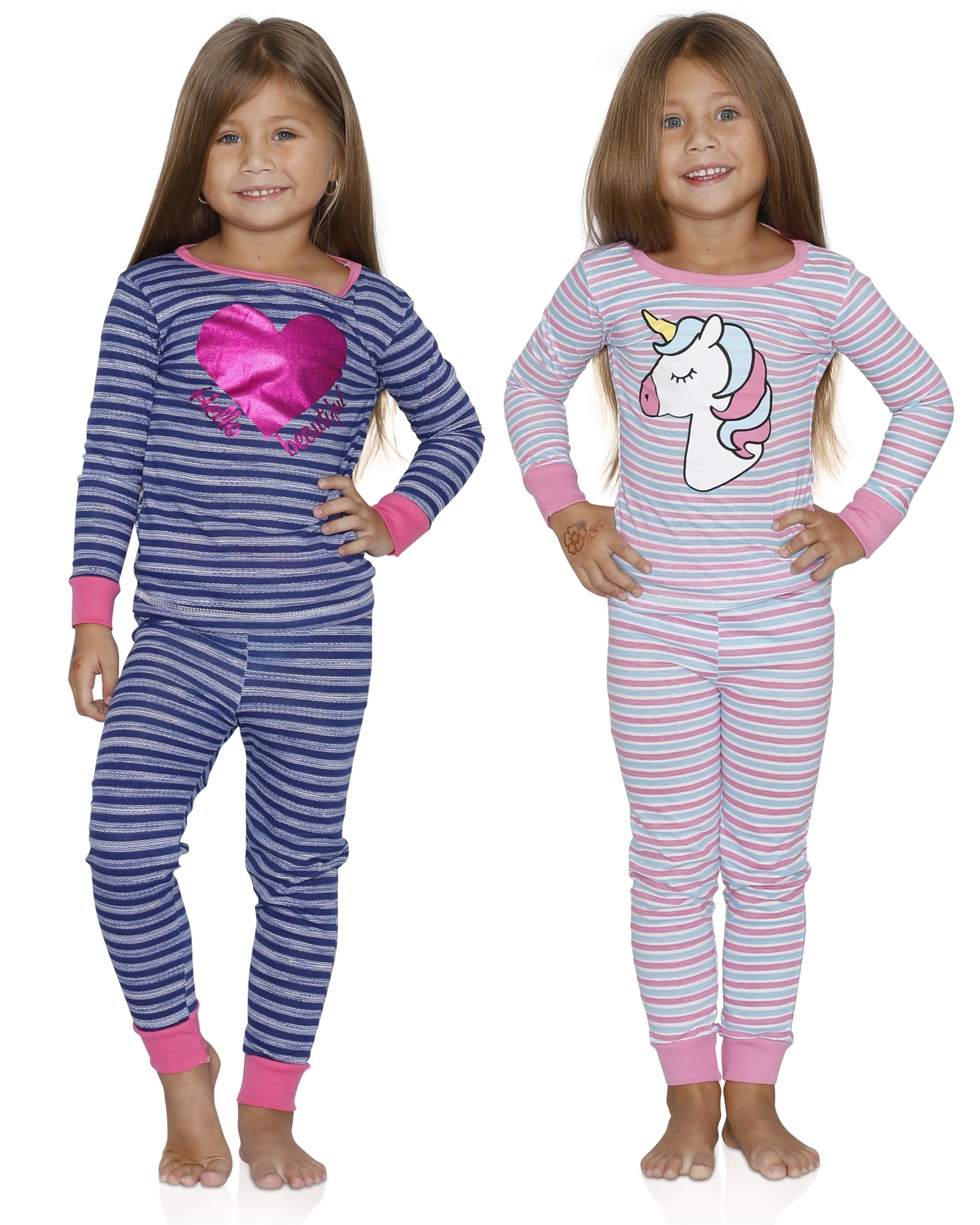 Sultan Industries - Prestigez Girls Pajama 4 Piece Pack Cotton Long ...