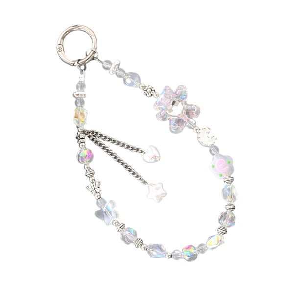 Eye Catching Chain Handmade Beaded Cellphone Lanyard For Women Girls Telephone Strap Jewelry Drop-resistant