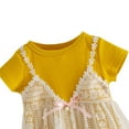 thumbnail image 4 of URMAGIC Newborn Baby Girls Lace Strap Princess Dress Summer Knit Tops Sun Dress Beach Sundress, 4 of 10