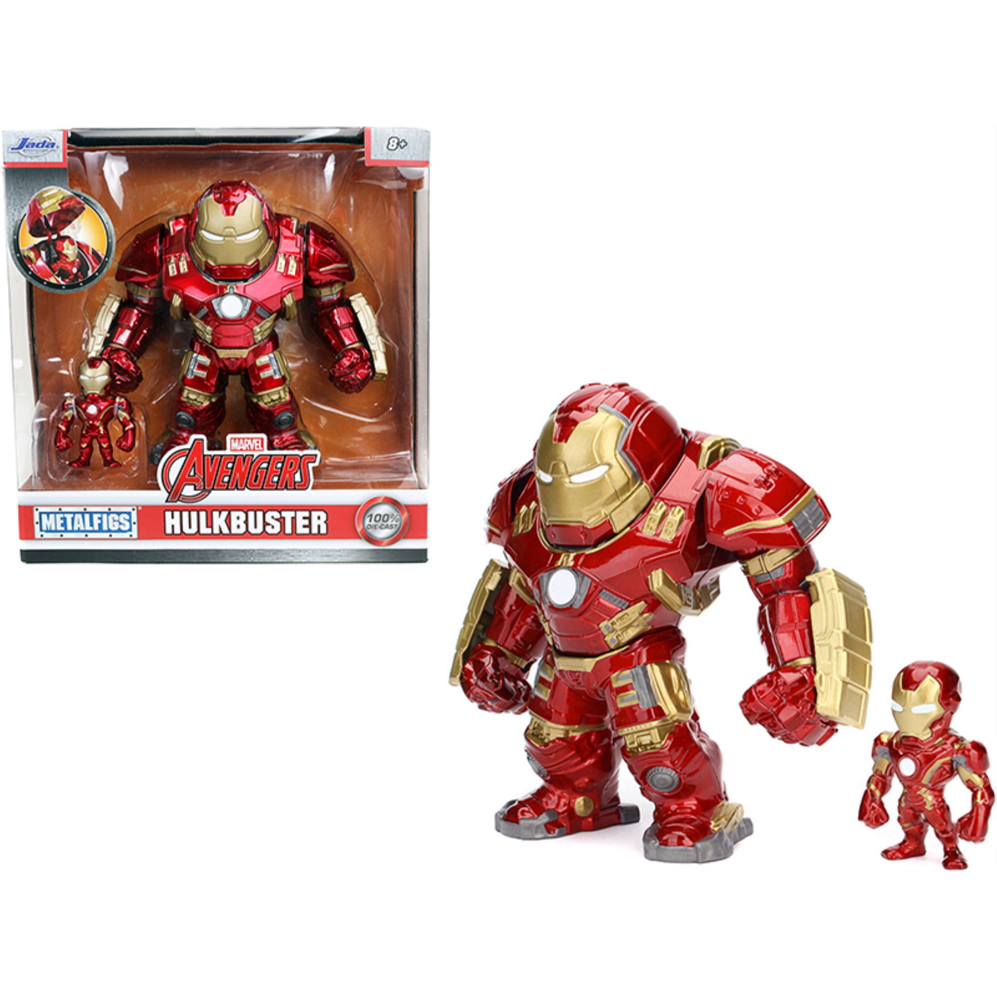 Marvel Avengers Hulkbuster and Iron Man Diecast Metal Collectible Figurines 
