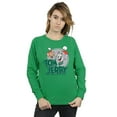 thumbnail image 2 of Tom And Jerry Chandail Molletonné de Noël pour Femmes, 2 of 5