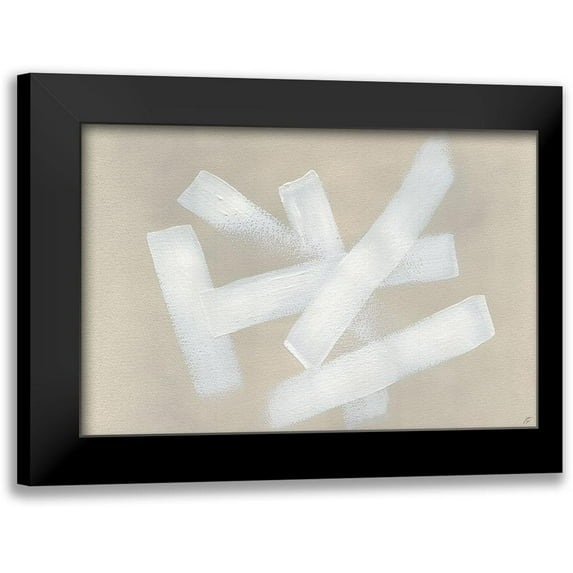 Lee, Judson 24x17 Black Modern Framed Museum Art Print Titled - White Stripes