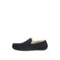 thumbnail image 4 of UGG Ascot 1103889 Slippers Men's US 11 Black Leather Faux Fur Lined Shoes TF4440, 4 of 5