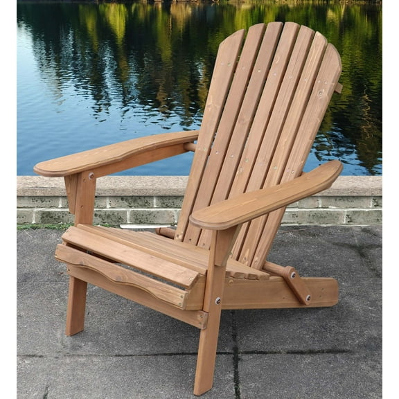 Pre-Stained Folding Adirondack Chair