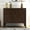 Brown, variant on 37” Buffet Sideboard Cabinet with Adjustable Shelf, Modern Coffee Bar Cabinet with 4 Pinewood Legs & 3 Retro Metal Handles for Kitchen, Livingroom, Entryway, Navy Blue