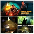 thumbnail image 2 of Emergency Rechargeable Light Bulbs 6 PCS, Keep Lighting When Power Failure, A21 9W 60W Equiv., Battery Operated Light Bulb with 1200mAh for Home Camping, Emergency Time 4-5 hrs(with Hook, Warm White), 2 of 8