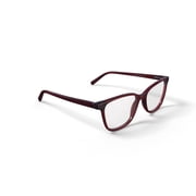 Bio Eyes Women's Apple Cat Eye Prescription Eyeglasses with Case, Red