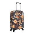 thumbnail image 3 of Qekee Turtles and Sea Plants Elastic Luggage Cover, Double-sided Print, Invisible Zipper, for Travel, Business, Daily - Large, 3 of 9