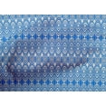 thumbnail image 5 of oneOone Cotton Cambric Medium Blue Fabric Ikat Craft Projects Decor Fabric Printed By The Yard 42 Inch Wide, 5 of 5