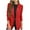 Red, variant on Fanxing Womens Casual Blazer Jacket Gold Button Long Sleeve Work 0ffice Blazer Lapel Open Front Jacket Brown XL