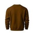 thumbnail image 4 of OIOLOYJM Sweatshirts for Men Long Sleeve Casual Crew Neck Relaxed Fit Athletic Sweatshirts Stylish Comfortable Loungewear Coffee S, 4 of 4