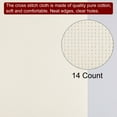 thumbnail image 4 of 2Pieces 14 Count Cross Stitch Cloth 20 by 28 Inch Embroidery Fabric, Beige White, 4 of 6