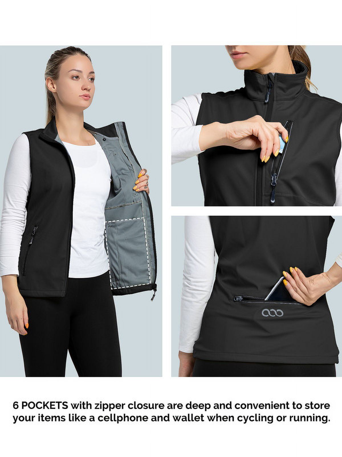 Off Road Ventures Women's Lightweight Vest Waterproof Windproof Outerwear Cycling Sleeveless Jacket for Hiking Travel