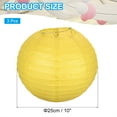 thumbnail image 2 of Uxcell Round Paper Lanterns, Decorative Hanging Lanterns Lamp Party Decorations for Birthday Wedding Home Lemon Yellow 10 in, 2 of 6