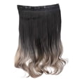 thumbnail image 7 of Clip-On Curly Hair Extensions - European & American Style, One-Piece, Slightly Curled, Non-Reflective, 5-Clip, Gradient Color - Sexy Women Girl Long Wig Wavy Curly Synthetic Fashio Makeup Organizer, 7 of 7
