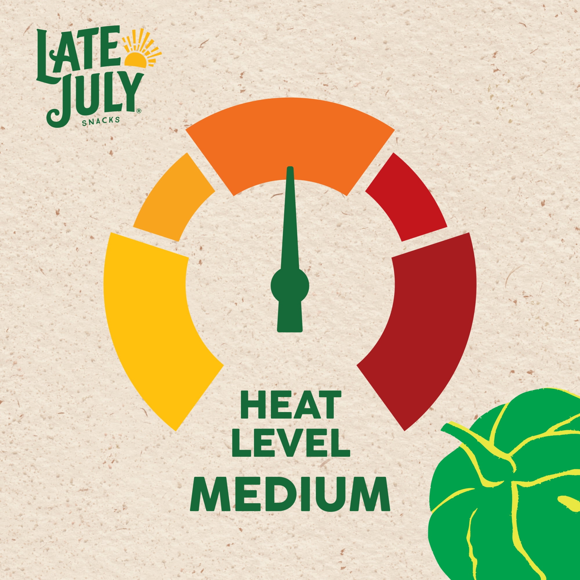 (3 pack) Late July Snacks Salsa Verde with Roasted Tomatillos, Medium, 15.5 oz Jar