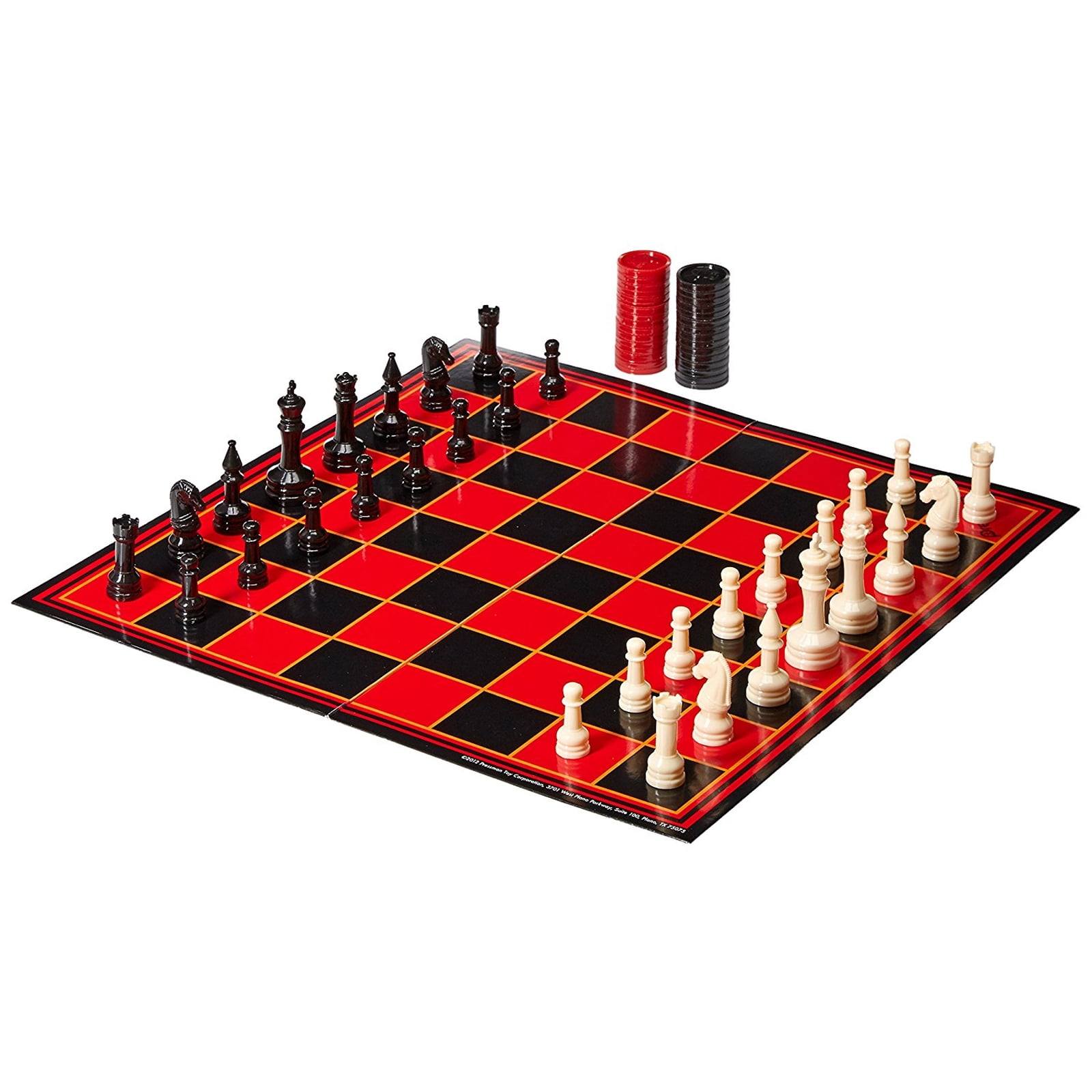 Three-Player Chess - White, Black, Red - New Board Strategy Game