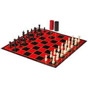 Pressman Toys - Checkers/Chess/Backgammon (Folding Board)