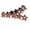 Brown, variant on Street Style PU Waist Belt with Star Studded Design for Women Stylish