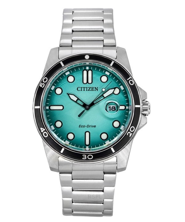 Citizen Marine Eco-Drive Stainless Steel Turquoise Dial AW1816-89L