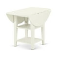 thumbnail image 2 of East West Furniture Sudbury 3-piece Traditional Wood Dining Set in Linen White, 2 of 9