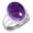 Amethyst, variant on 925 Silver Ring For Women - Men Aqua Chalcedony Stone Silver Ring Size 5 March Birthstone Boho Silver Ring Size 5 Gift For Ladies On Wedding 925 Silver Jewelry With Gemstone