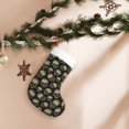 thumbnail image 7 of Salouo funny Retro Skull Print Christmas Stockings,Large Xmas Stocking Set of 1 Holiday and Farmhouse Stocking for Christmas Holiday Party Decoration(17.7*11 Inch), 7 of 7