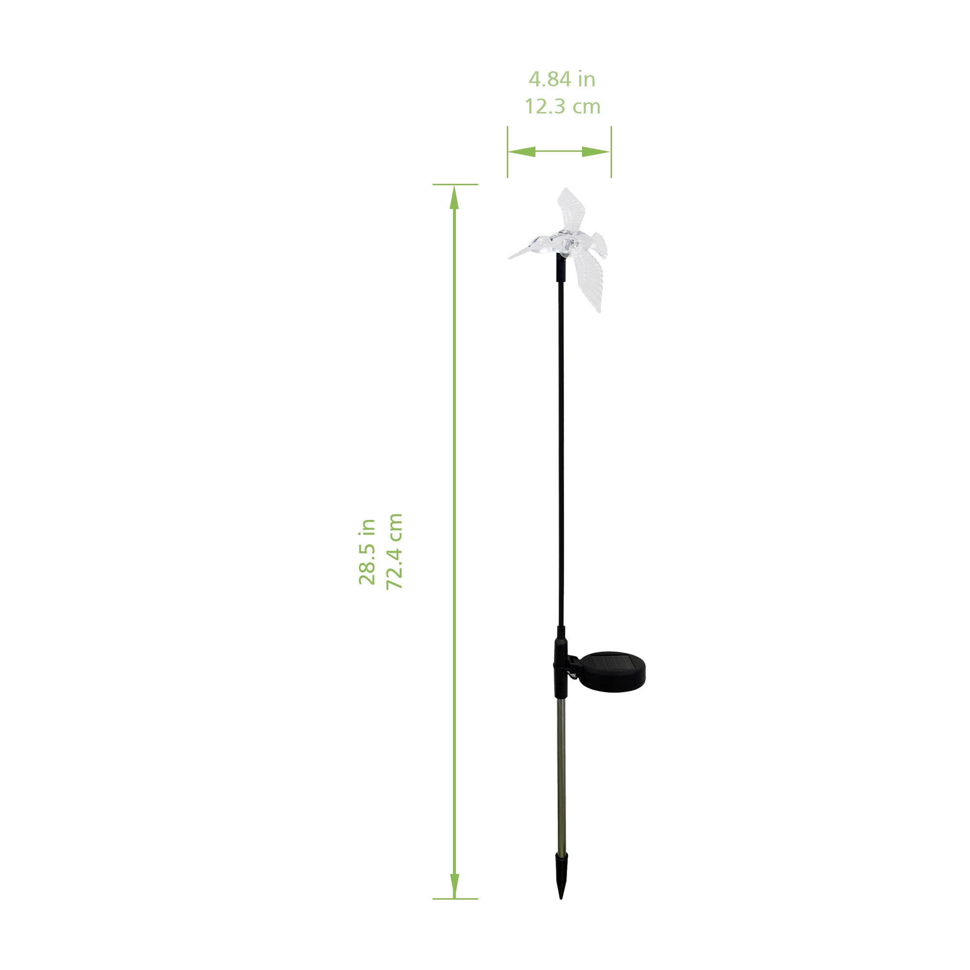 Mainstays Solar Powered Color Changing LED Hummingbird Acrylic Stake Light