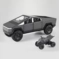 thumbnail image 4 of Coche de juguete Powvan Cybertruck Diecast Metal 1/32 con sonido y luz, 4 of 5