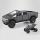 thumbnail image 4 of Coche de juguete Powvan Cybertruck Diecast Metal 1/32 con sonido y luz, 4 of 5