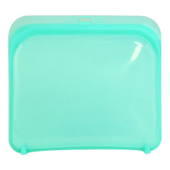 Premium Silicone Reusable Food Storage Bags, 1Pack, Green | Multi-Use Food Storage Bags, Lunch Bag, Travel Containers | BPA Free, Leak-free, Dishwasher-Safe, Eco-friendly Spring Sale 2025