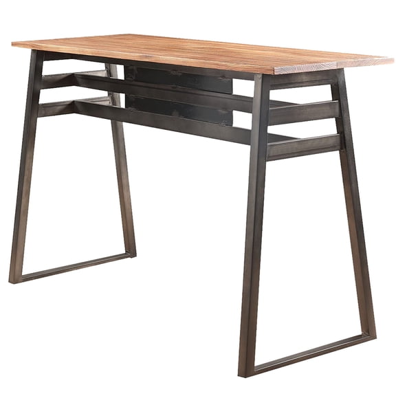 Acme Scarus Bar Table Natural & Gunmetal