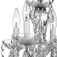 thumbnail image 4 of 5534-CH-CL-I Crystorama Lighting Traditional Crystal - 15 Inch 4 Light Chandelier-Italian Crystal Type-Polished Chrome Finish   -Traditional, 4 of 9