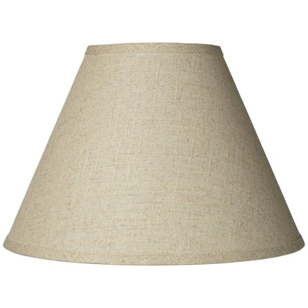 Bwood Fine Burlap Medium Empire Lamp Shade 6 5 Top X 15 Bottom 10 High 75 Slant Spider Replacement With Harp And Finial Com Empire Lamp Shade 6 5, Where Can I Get A Replacement Lamp Shade
