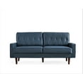 thumbnail image 4 of Uspridefurniture Acire 69.3" Faux Leather Cushion Back Sofa, Blue, 4 of 5