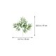 thumbnail image 2 of MERRYHAPY 2Ud Hojas Decorativas De Bambú Verde Con Textura Para Adorno De Plantas, 2 of 8