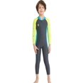 thumbnail image 3 of Luxsea Summer Kids Diving Snorkeling Suits Children Full Body Wetsuit Swimsuit One-Piece Long Sleeves UV Protection Swimwear Outfit For Surfing Snorkeling Swimming, 3 of 8