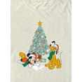thumbnail image 5 of Disney Men's & Big Men's Christmas Mickey Mouse & Pluto Letter For Santa Graphic Tee Shirt, Sizes S-3XL, 5 of 6