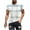 White, variant on Mens Plaid T-Shirts Short Sleeve Tops Crewneck Undershirt Casual Basic Tees Breathable Summer Slim Fit Tops Athletic Training Tees XL
